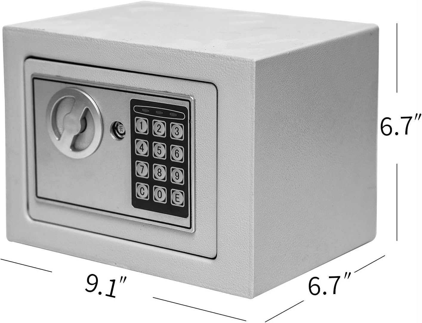 Safe for Office or Home, 9.1x6.7x6.7, White, SF01