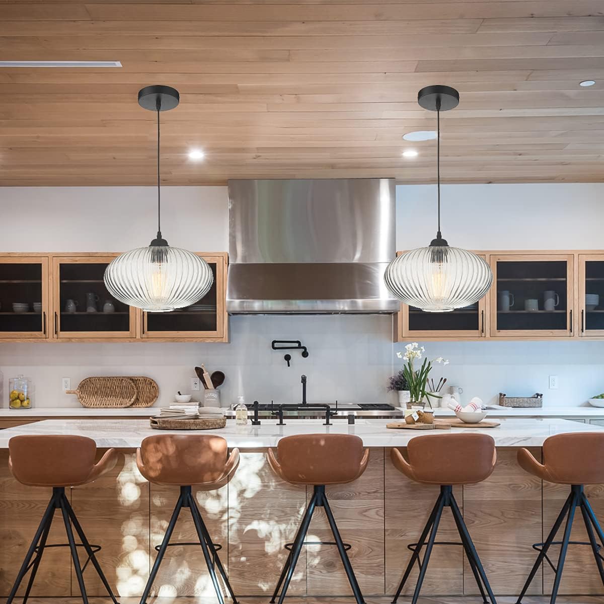 Nuovo Home Living Pendant Light, Matte Black, GH47