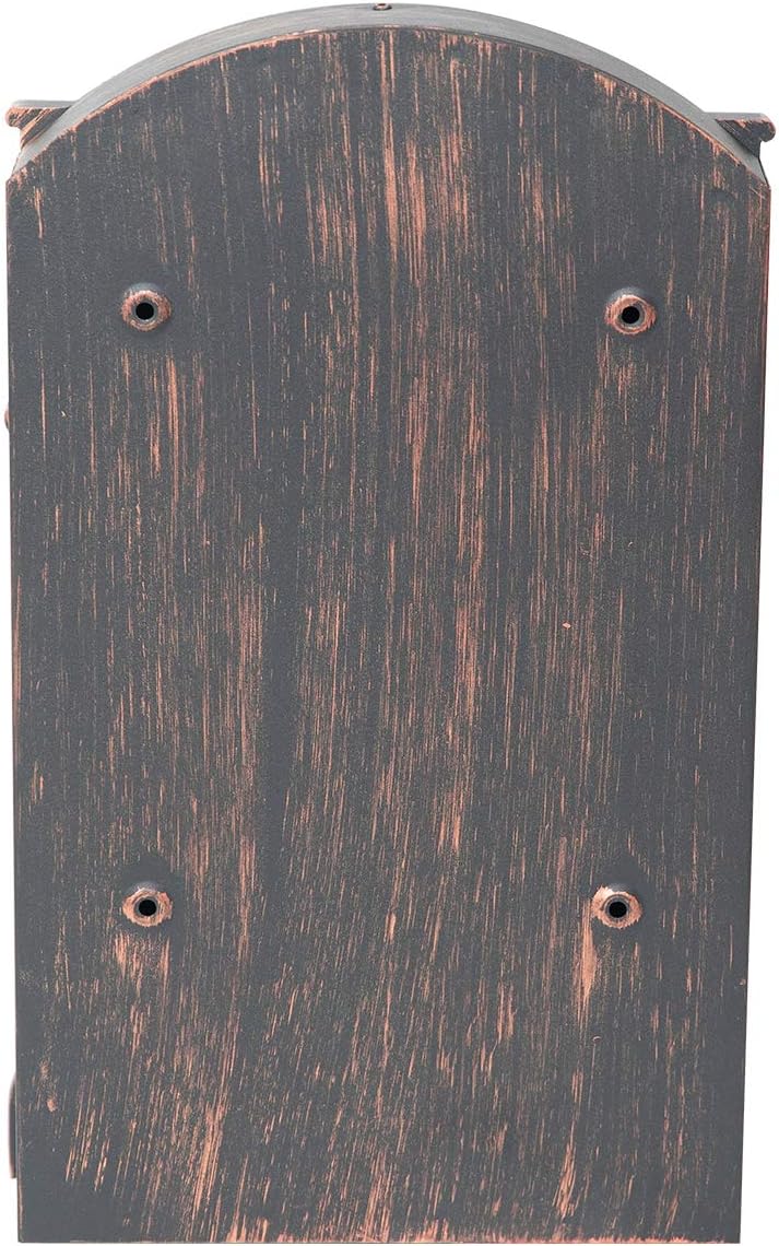 Barcelona Locking Cast Aluminum Mailbox, Red Bronze, ME01R
