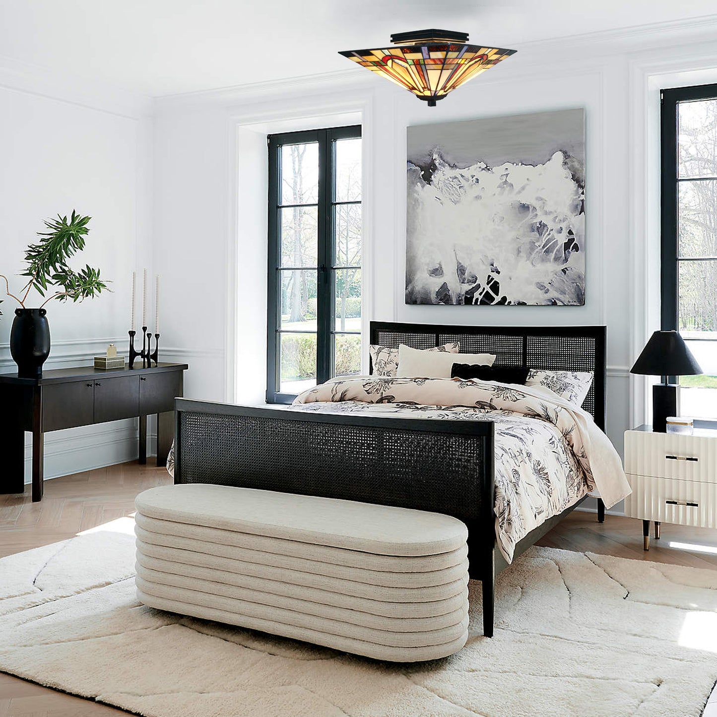 Sinofila Tiffany Semi-Flush lamp, JS1404