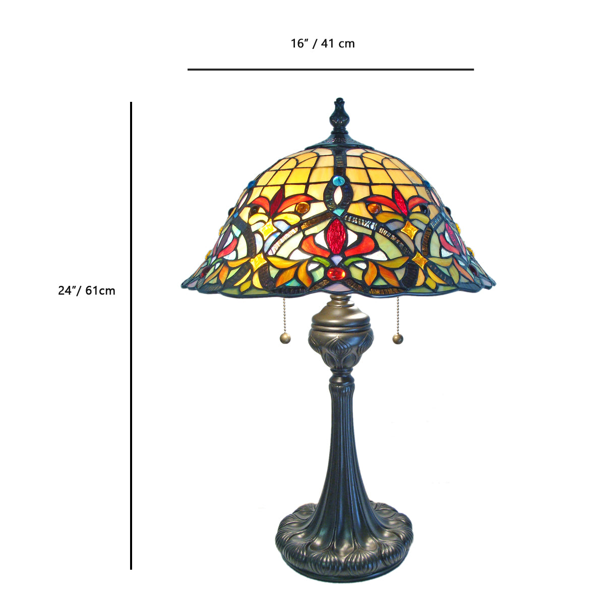Dianthus Tiffany Floral Table Lamp, JT1620