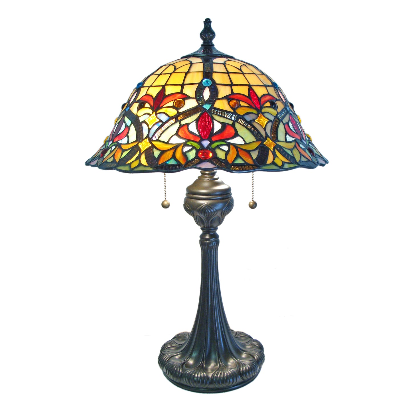Dianthus Tiffany Floral Table Lamp, JT1620