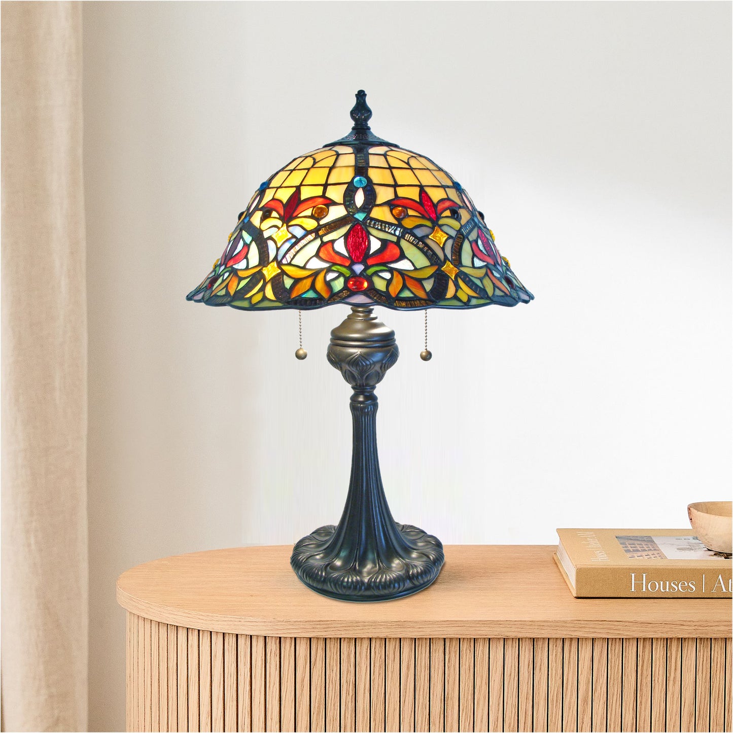 Dianthus Tiffany Floral Table Lamp, JT1620