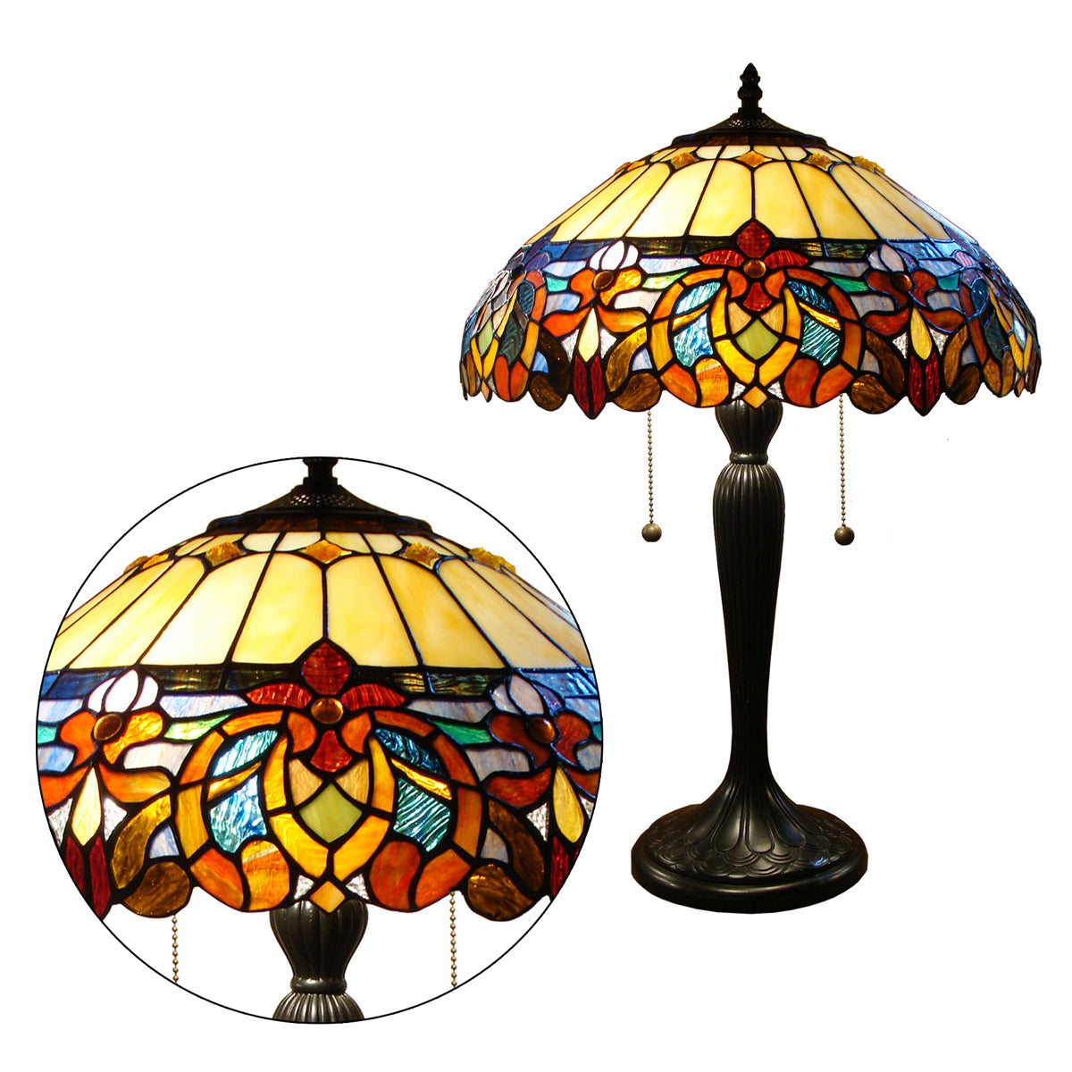 Delphin Tiffany-Style Table Lamp 25", JT1682