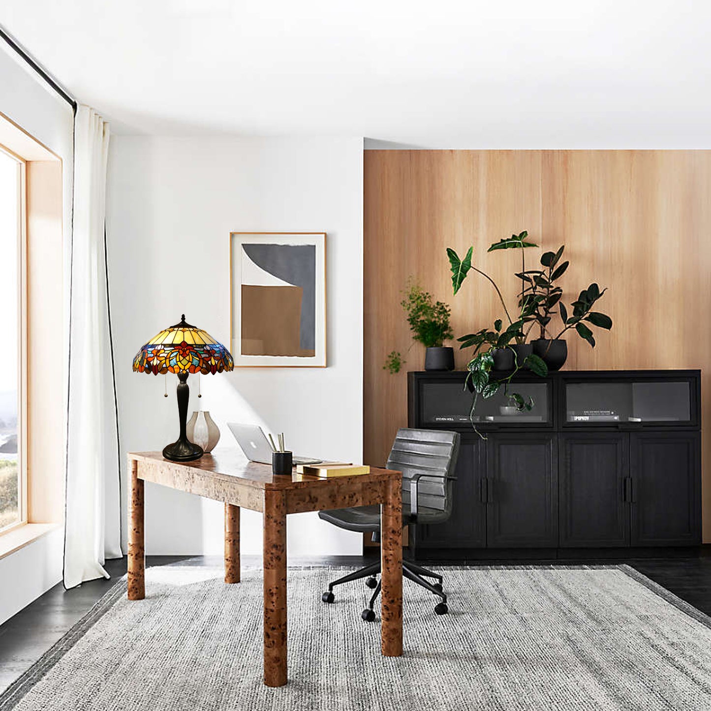 Delphin Tiffany-Style Table Lamp 25", JT1682