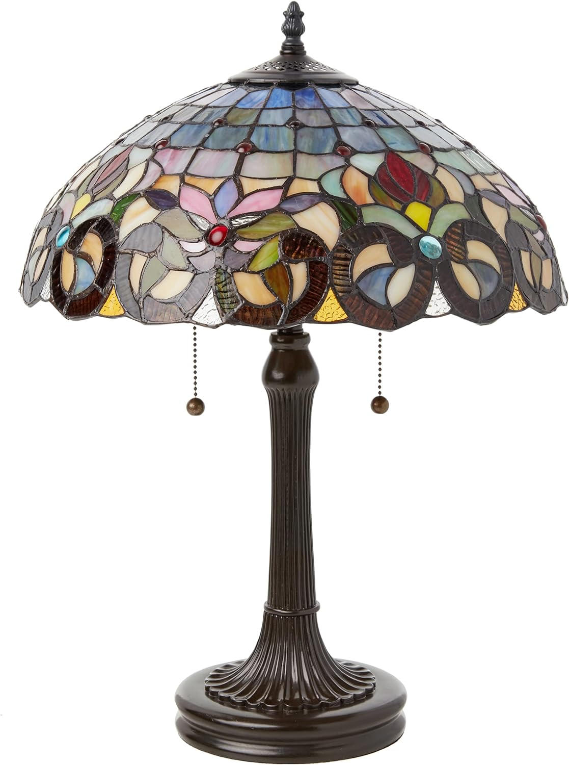 Trieste Tiffany Style Stained Glass Table Lamp, JT1684
