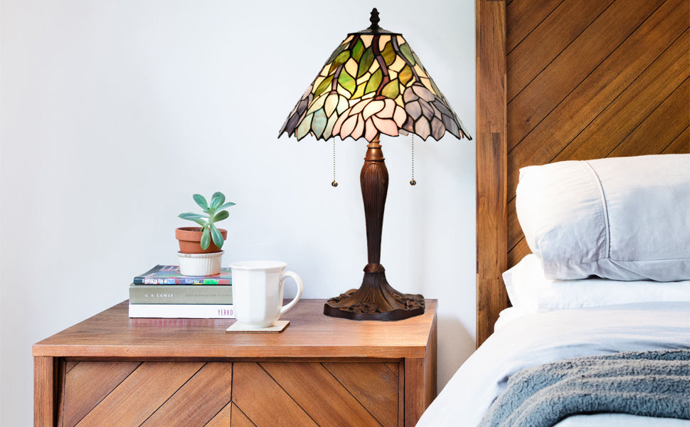 Azalea Stained Glass Table Lamp, KT1408