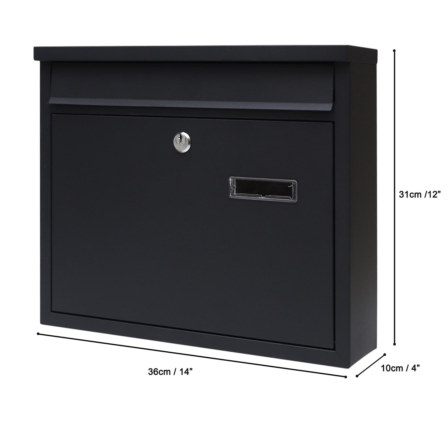 Ultimate Secure Wall Mounted Locking Steel Mailbox, MA08