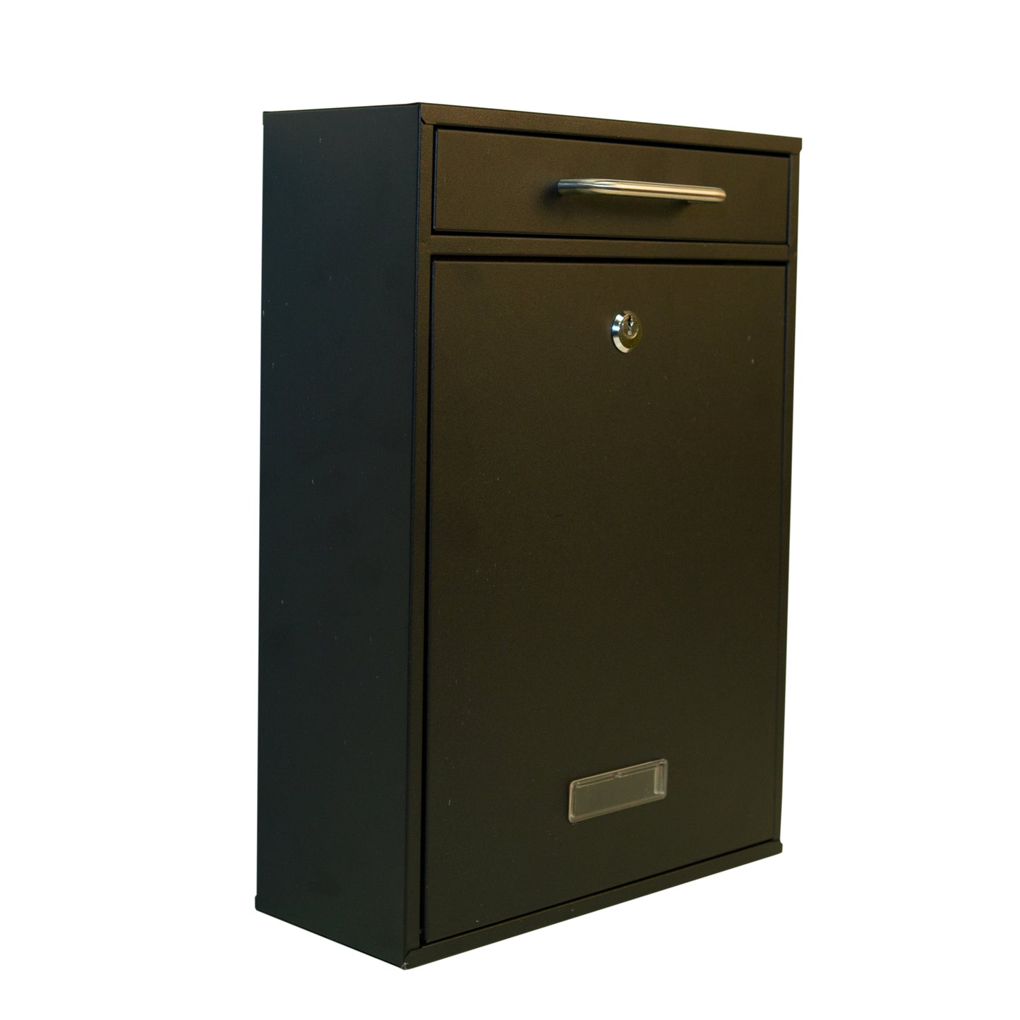 Valencia Wall Mounted Mailbox, Black Sand Grain, MA36a