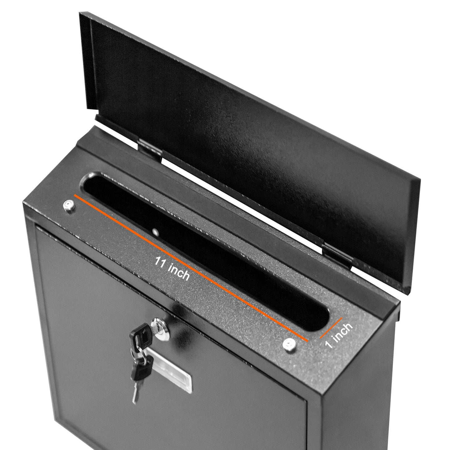 Fine Art Living Wall Mounted Locking Steel Mailbox - (MB08)