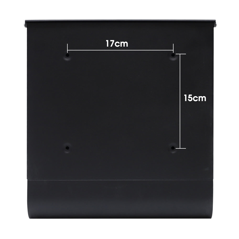 Ultimate Secure Wall Mounted Mailbox, Waterproof Rust-Proof Metal, MD01