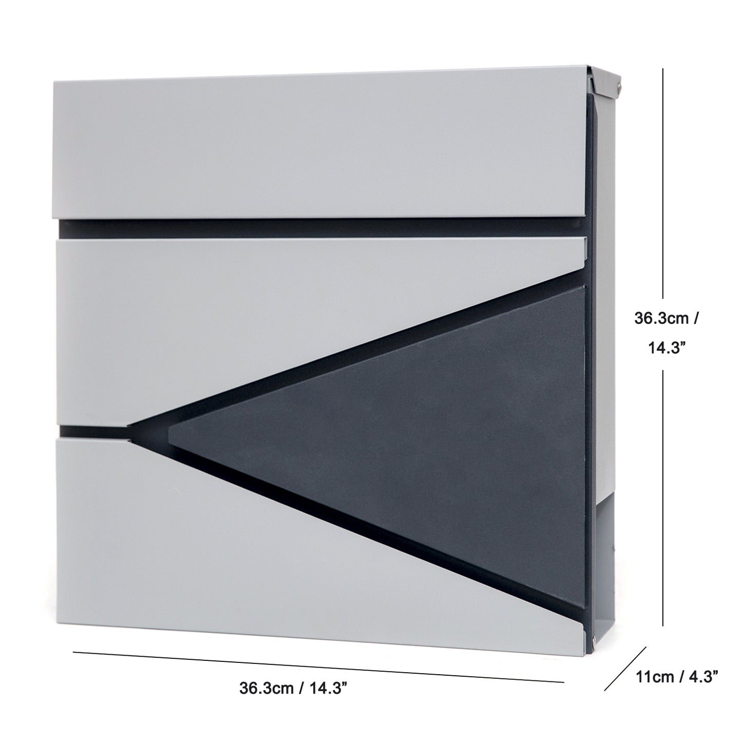Wall Mounted Locking Steel Mailbox, MD21