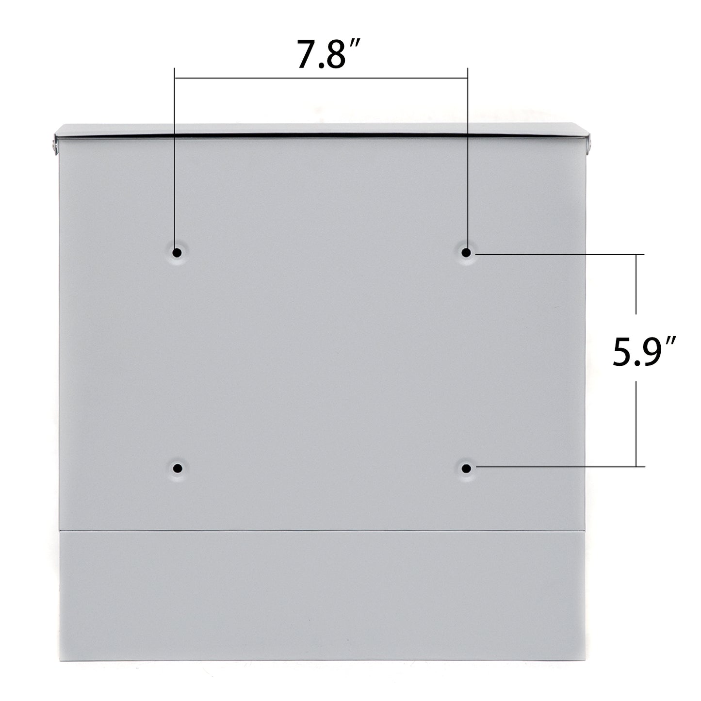 Wall Mounted Locking Steel Mailbox, MD21