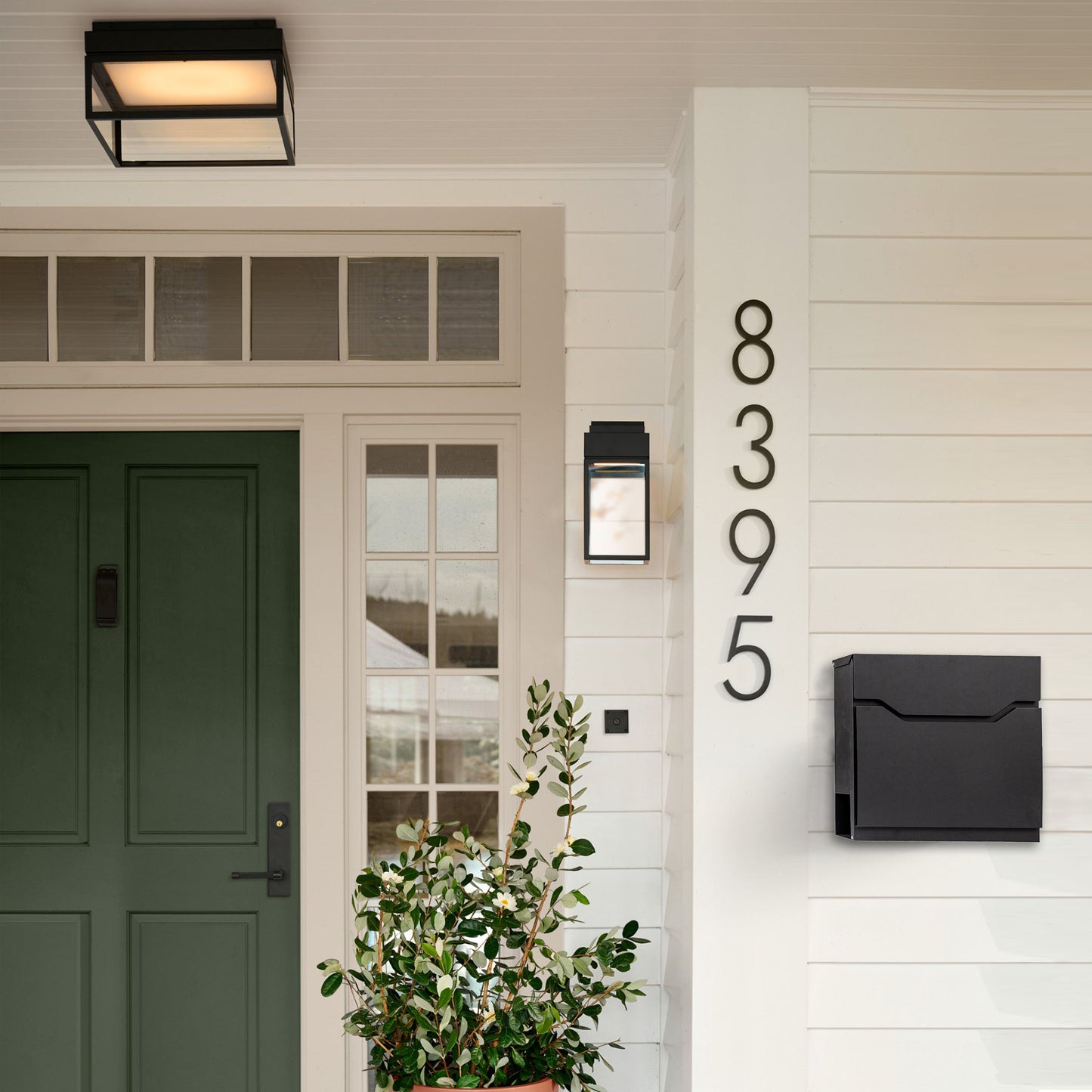 Vallone Wall Mount Mailbox with Magazine Holder, MD22