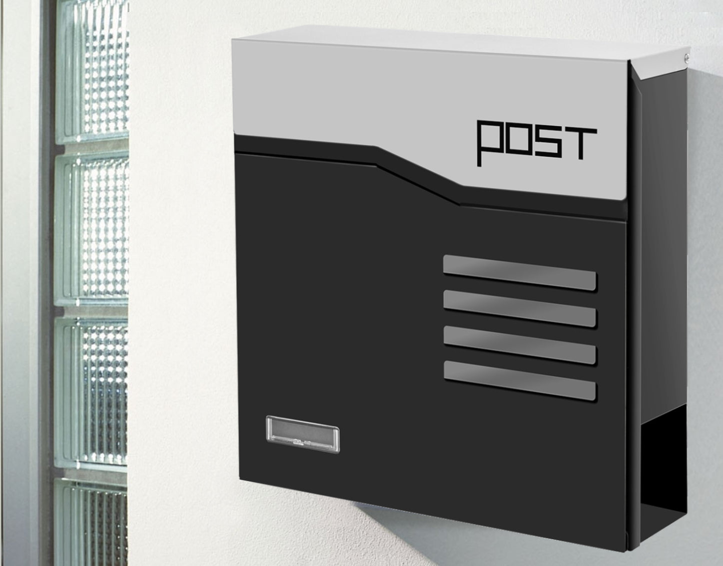 Wall Mounted Lockable Steel Mailbox, MD24