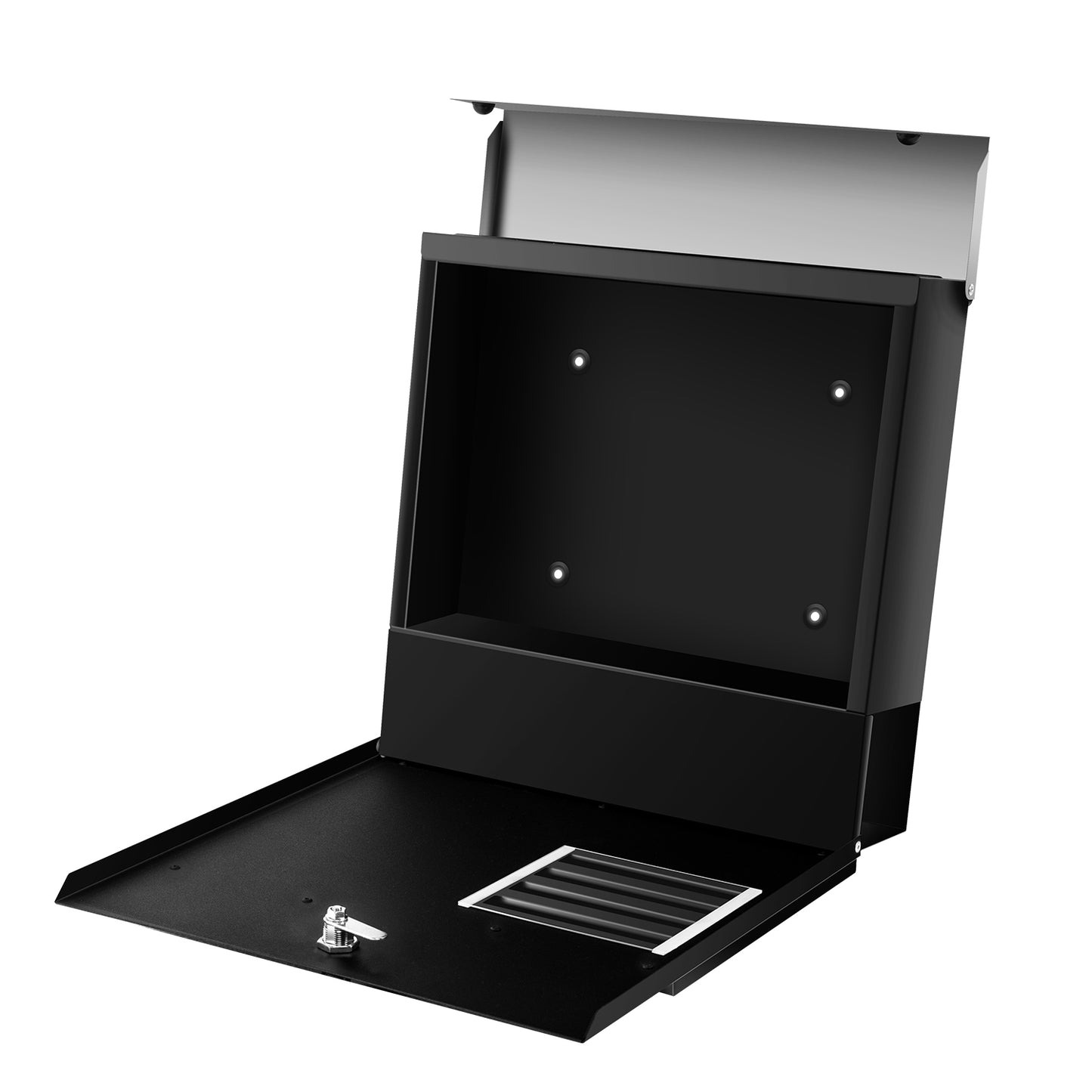 Wall Mounted Lockable Steel Mailbox, MD24