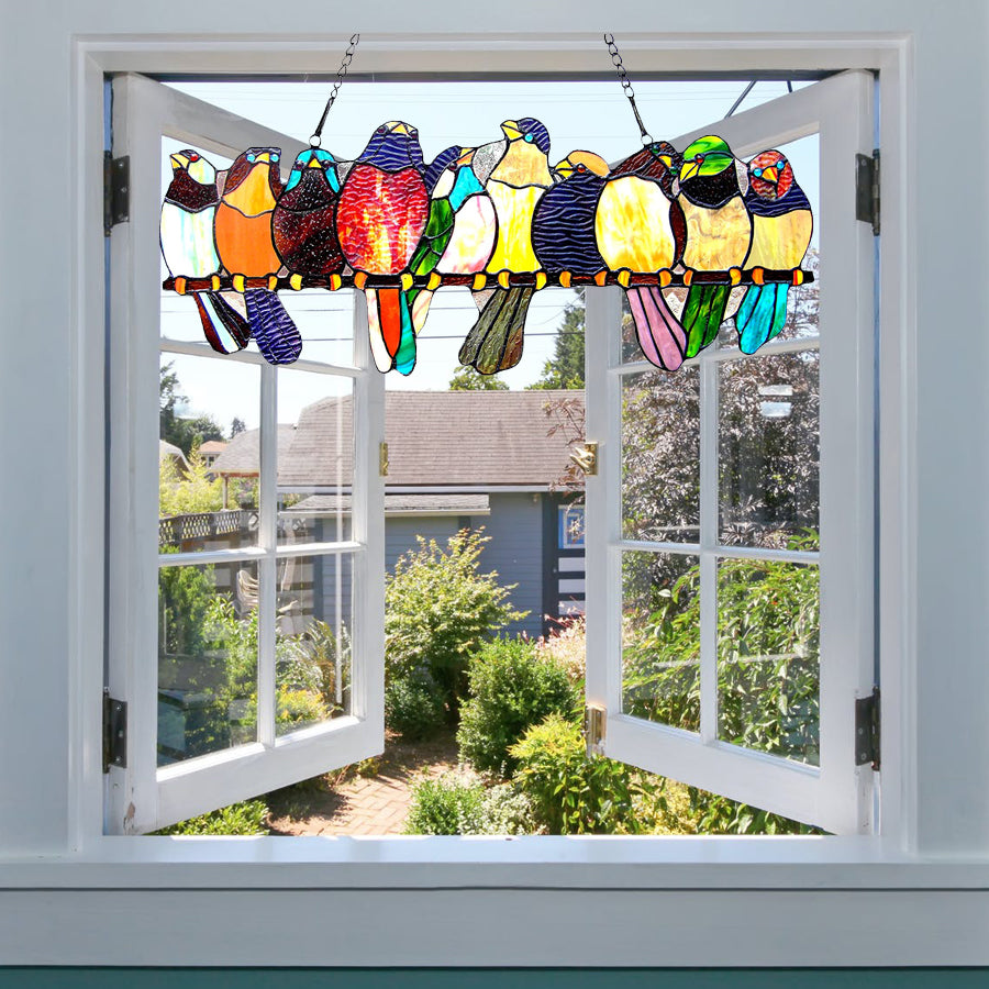 Songbirds Glass Panel, P102