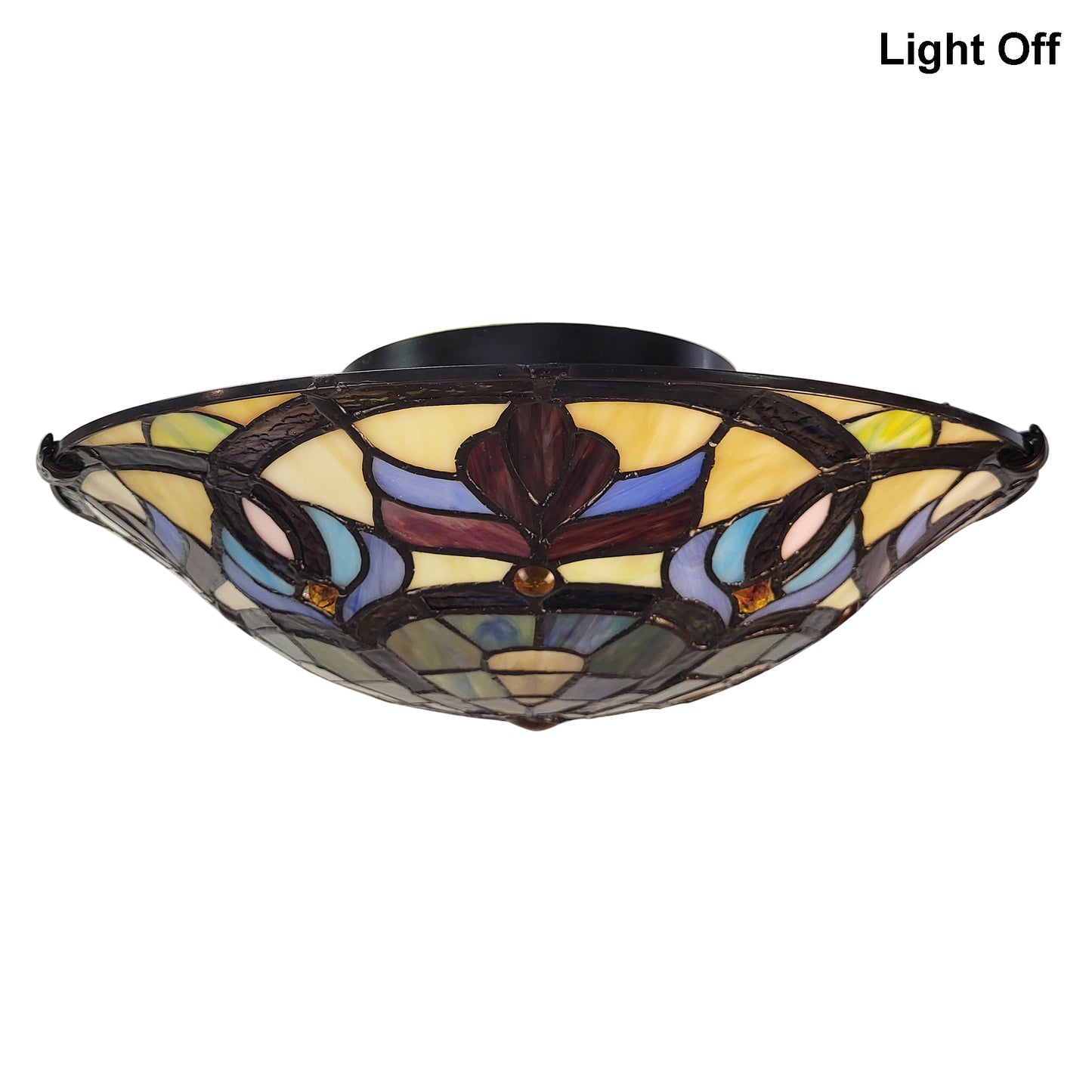 Florence Stained Glass Ceiling Light, S1656