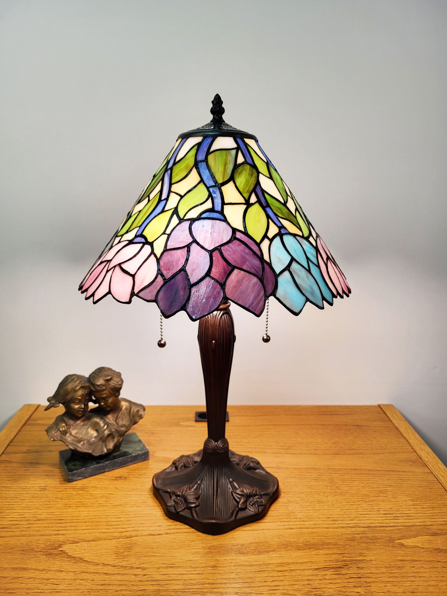 Azalea Stained Glass Table Lamp, KT1408