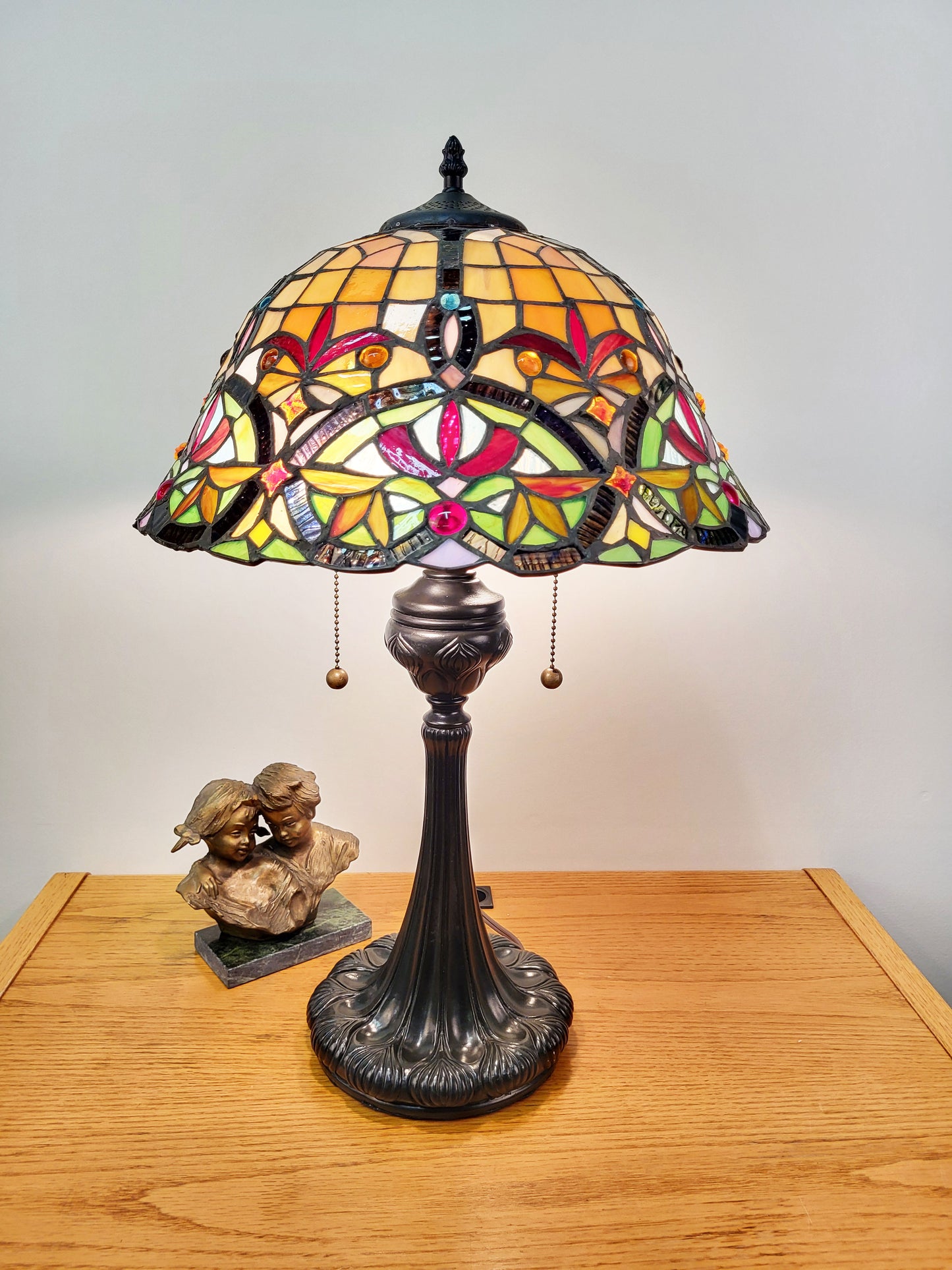 Dianthus Tiffany Floral Table Lamp, JT1620