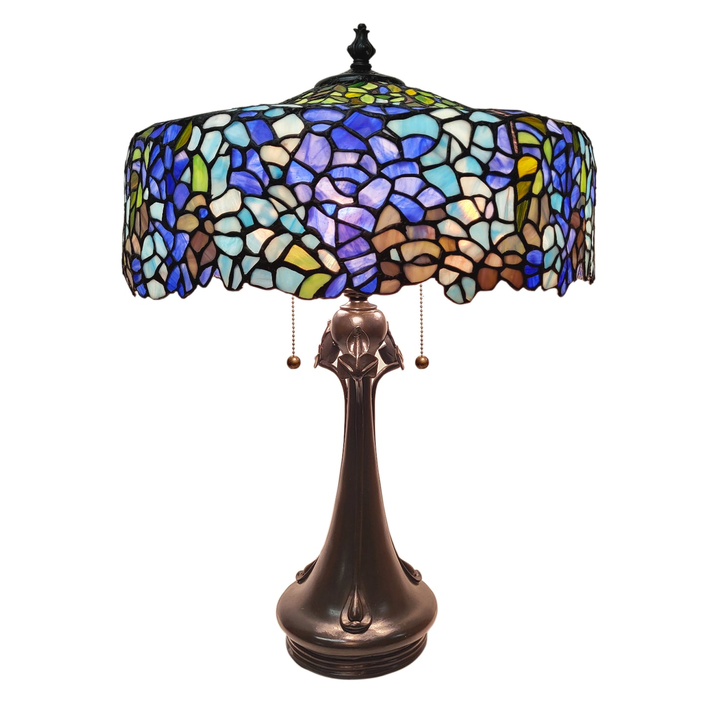 Wisteria Stained Glass Table Lamp, T1990