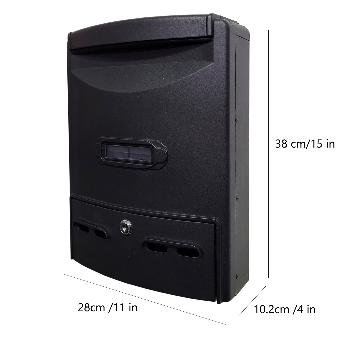 Aluminum Heavy Duty Wall Mount Secure Mailbox, AB02