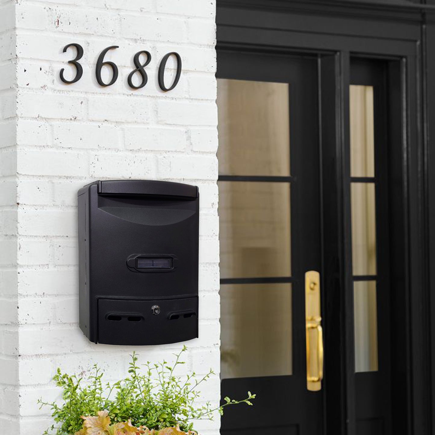 Aluminum Heavy Duty Wall Mount Secure Mailbox, AB02