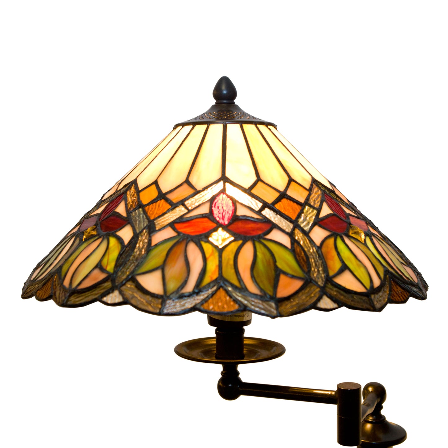 Venice Tiffany Style Floor Lamp with Swing Arm, F1423