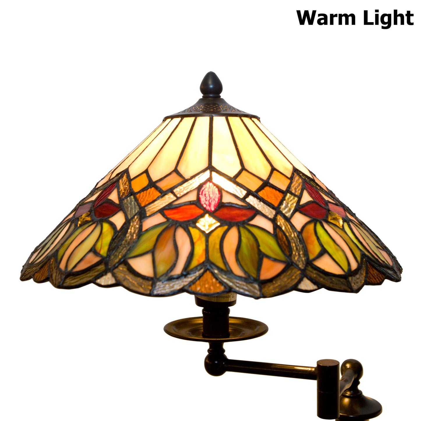 Venice Tiffany Style Floor Lamp with Swing Arm, F1423