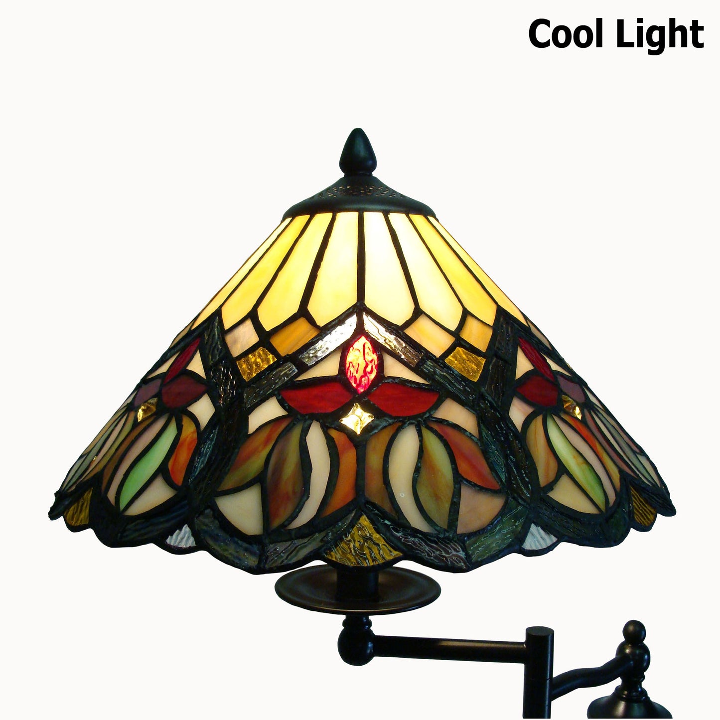 Venice Tiffany Style Floor Lamp with Swing Arm, F1423