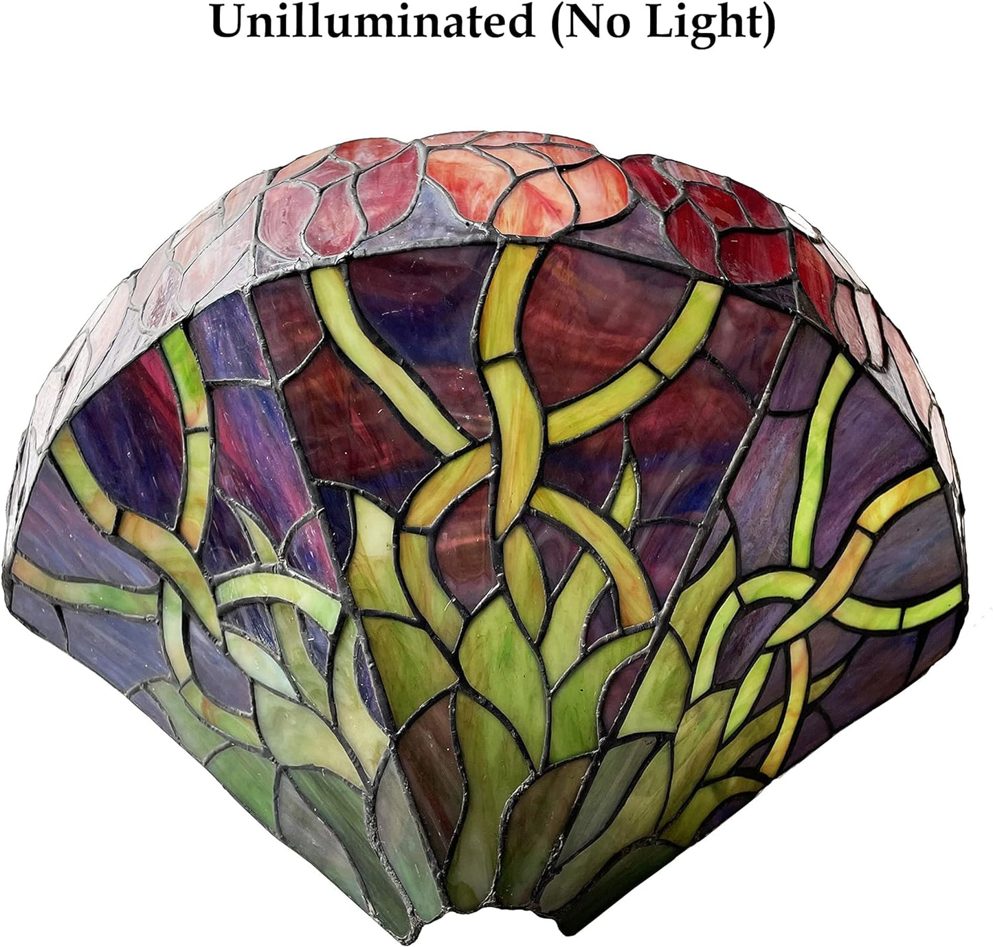 Wall Sconce, 16" L x 9" H x 6.3" W, Red/Green ZW1627