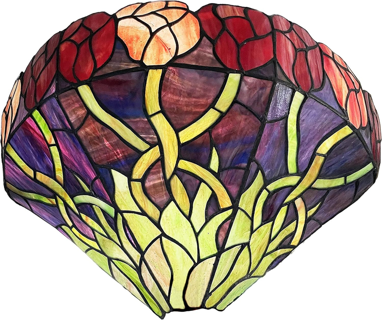 Wall Sconce, 16" L x 9" H x 6.3" W, Red/Green ZW1627