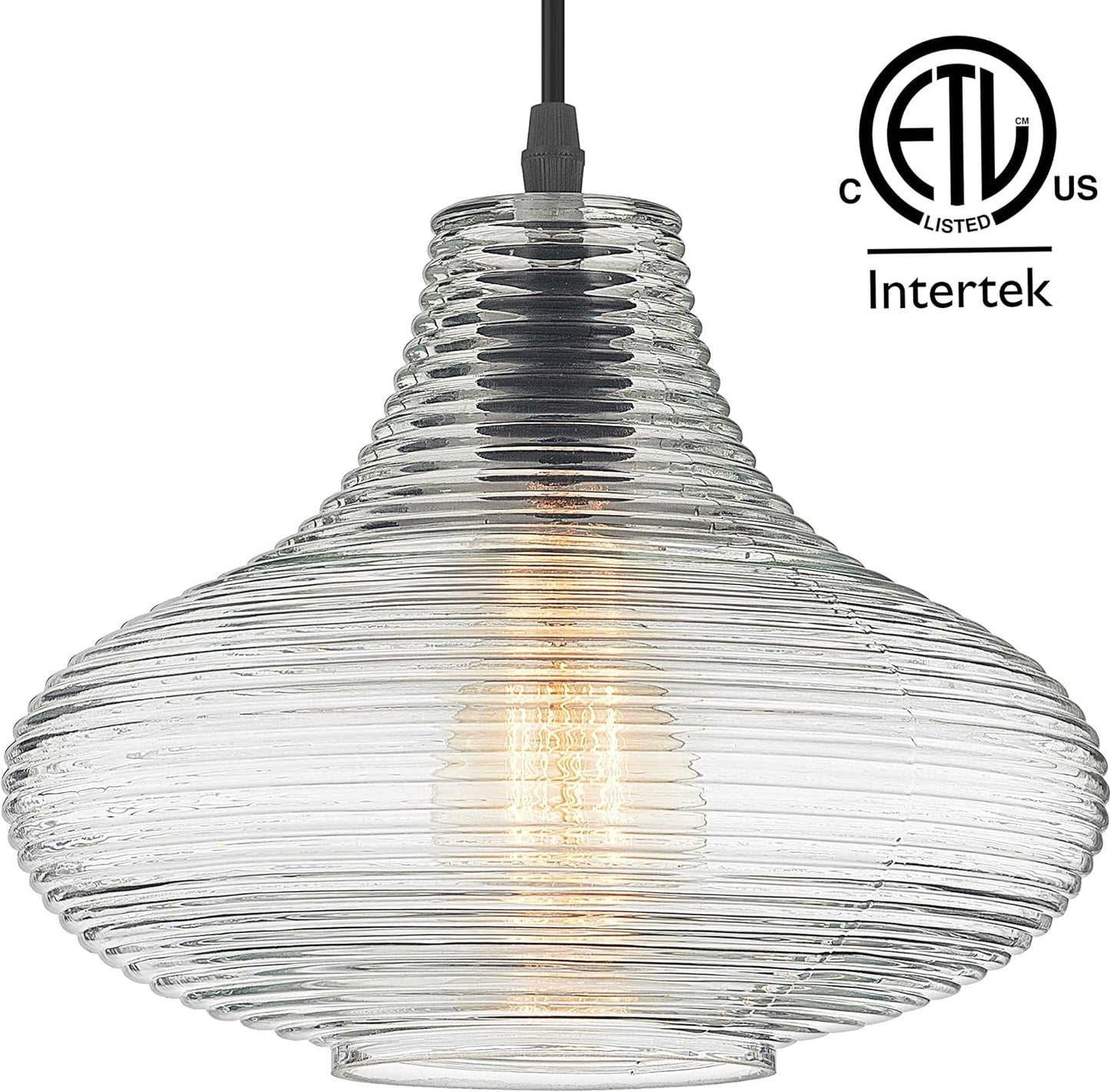 Tavira Modern Glass Pendant Hanging Light Fixture, GH57B
