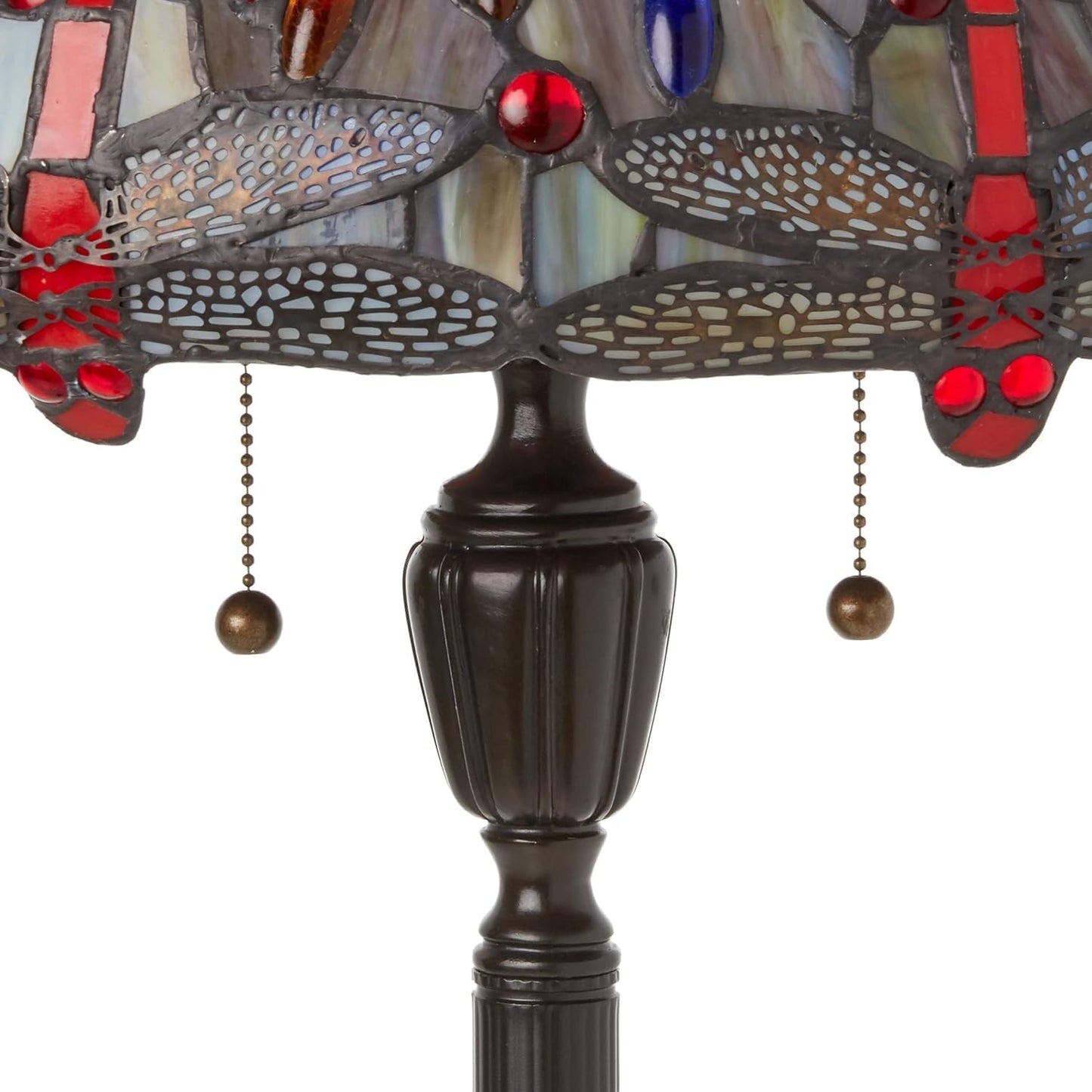 Stained Glass Tiffany Dragonfly Floor Lamp - F1894