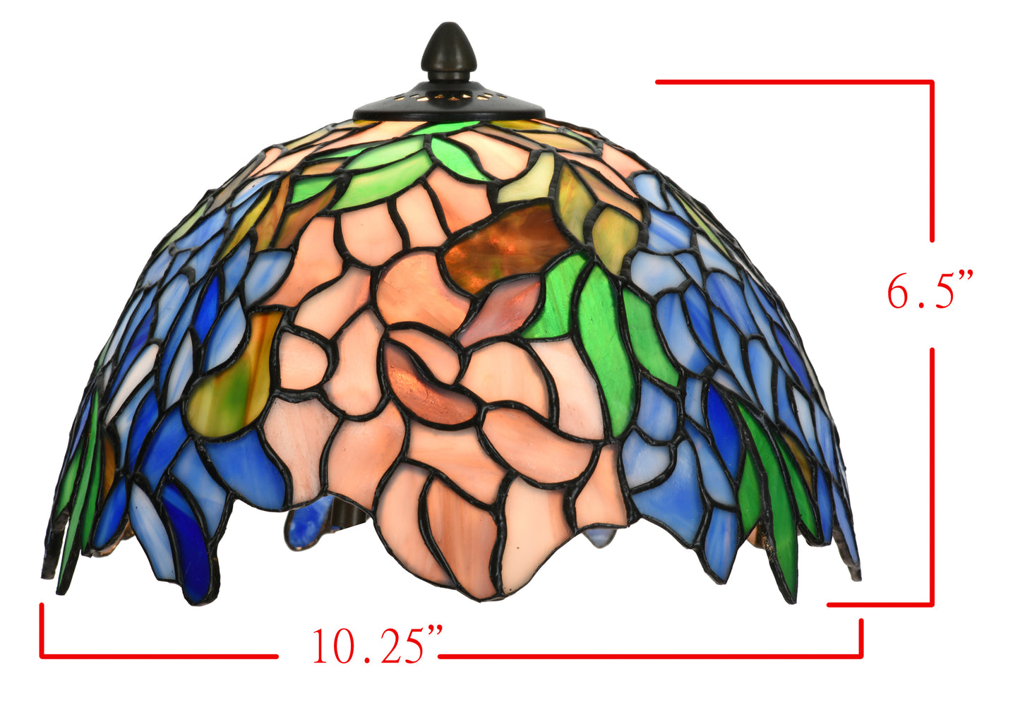 Hyacinth Tiffany Stained Glass Bedside Table Lamp, KT1012