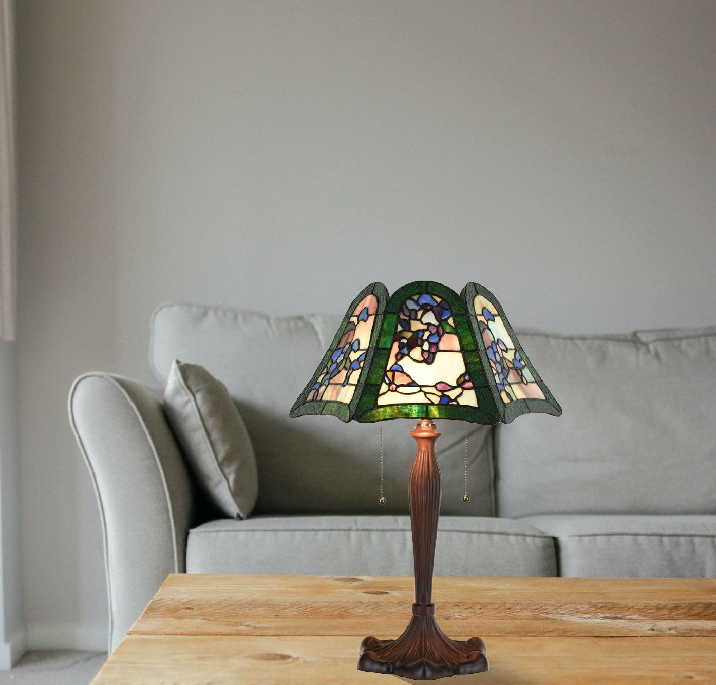 Orchid Tiffany Table Lamp, KT1613