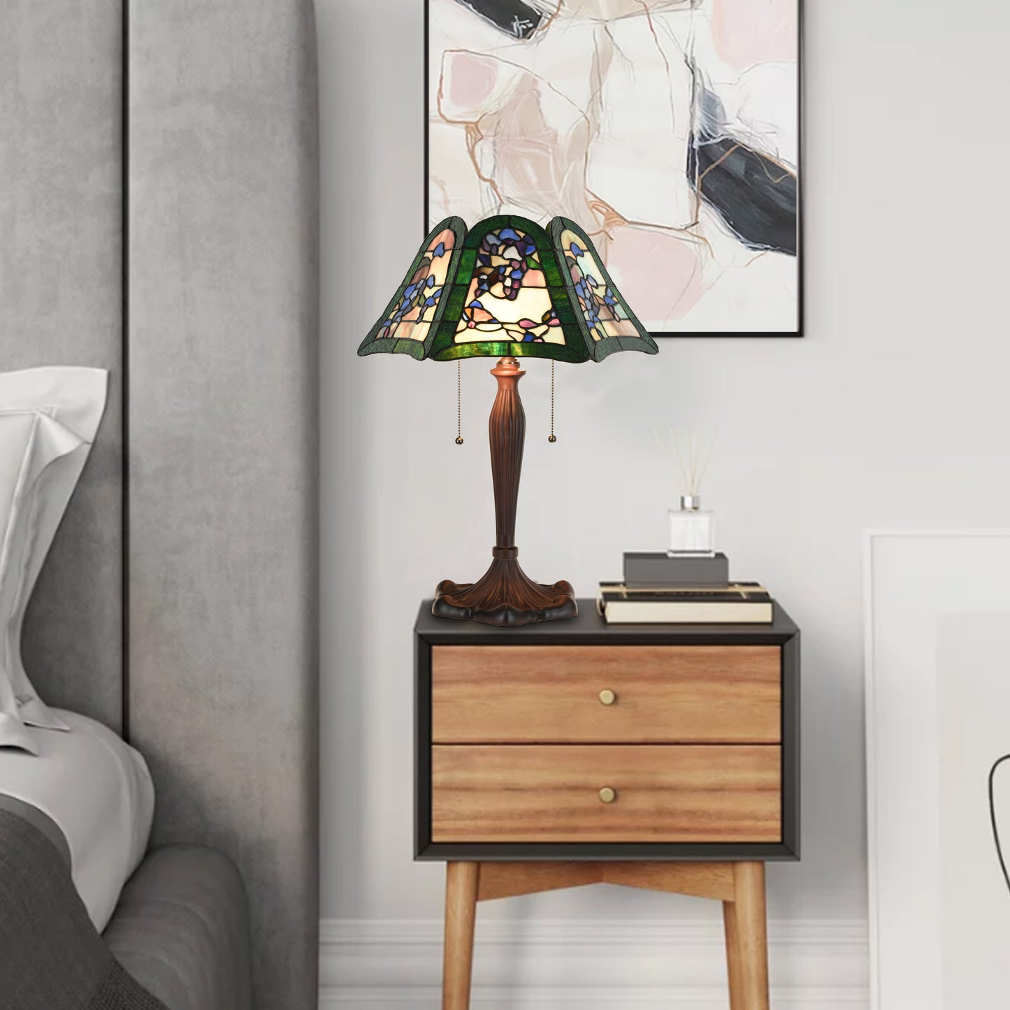 Orchid Tiffany Table Lamp, KT1613