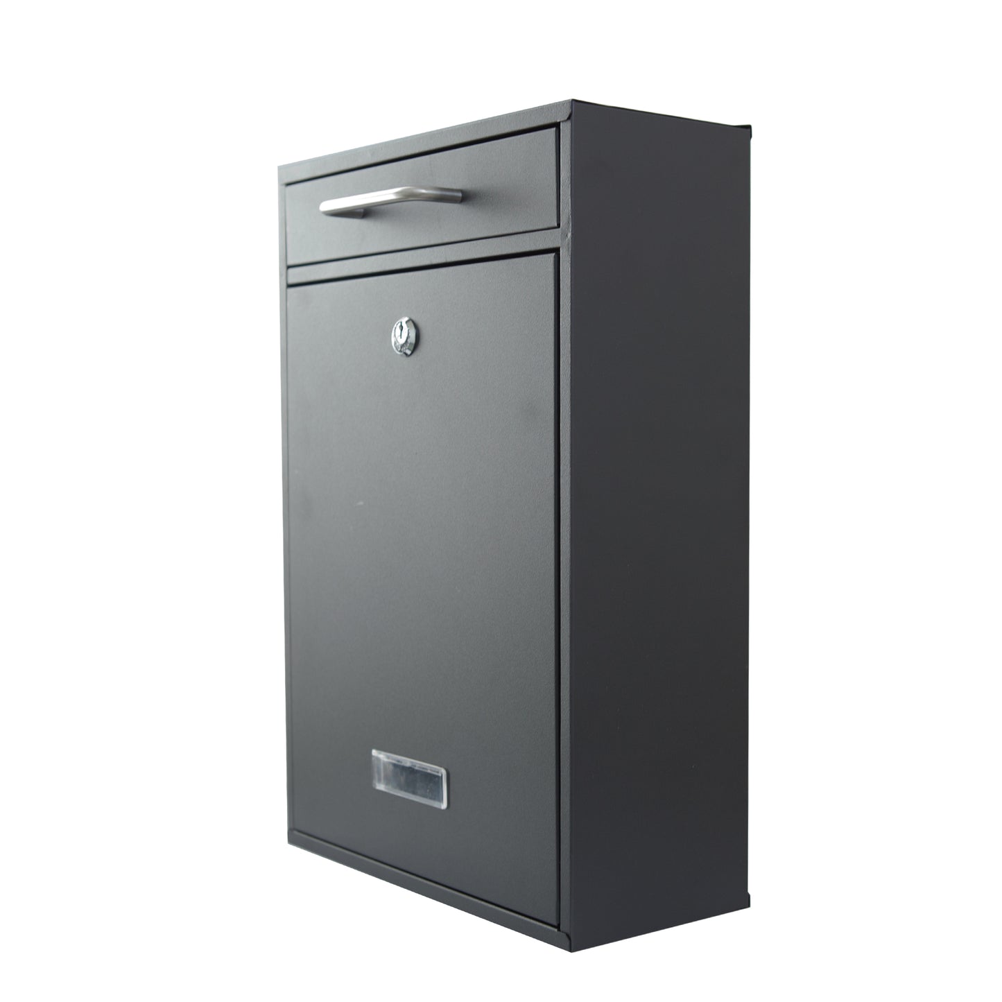 Valencia Wall Mounted Mailbox, Black Sand Grain, MA36a