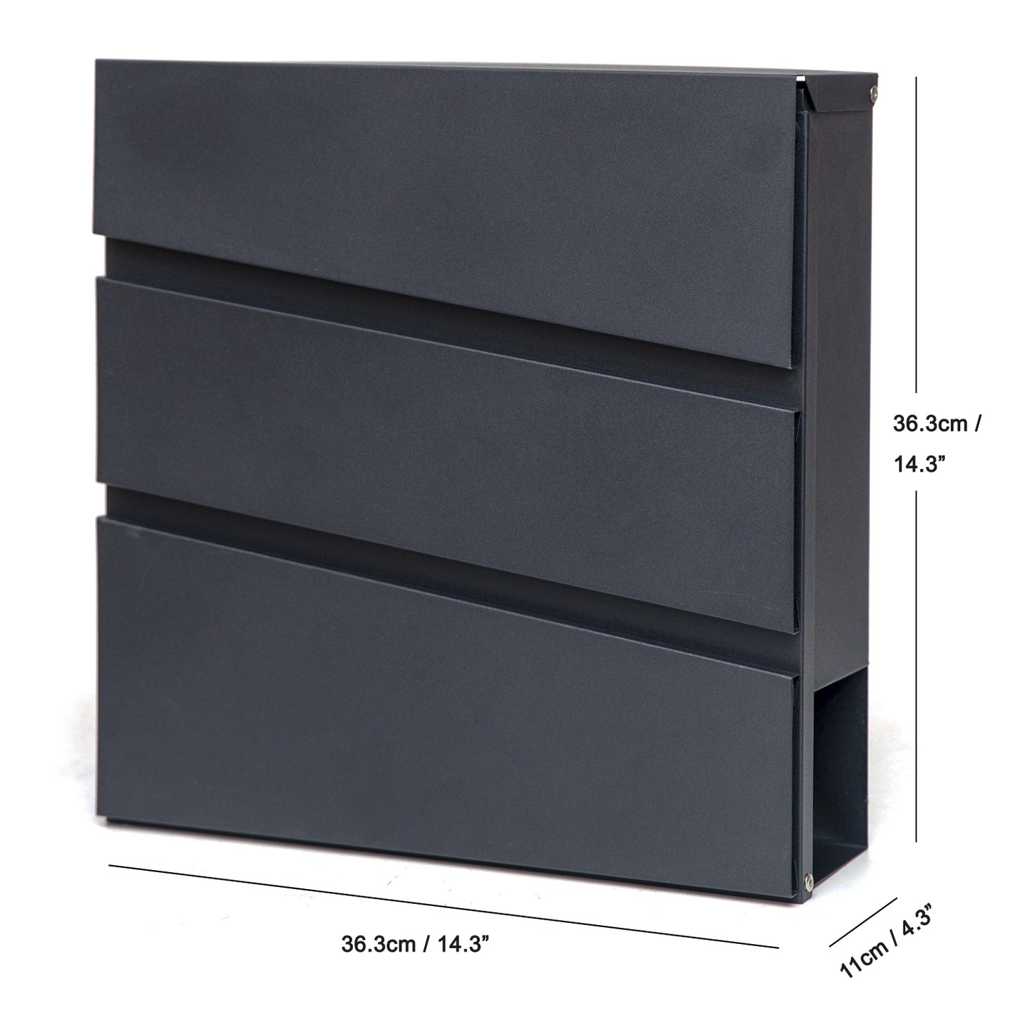 Wall Mounted Locking Steel Mailbox, MD02