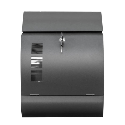 Fine Art Living Wall Mounted Locking Galvanize Steel Mailbox MD06