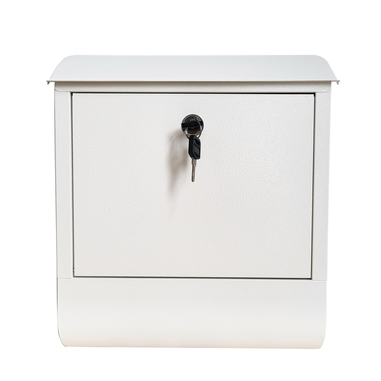 Ultimate Secure Wall Mounted Locking Steel Mailbox, MD10W (White)