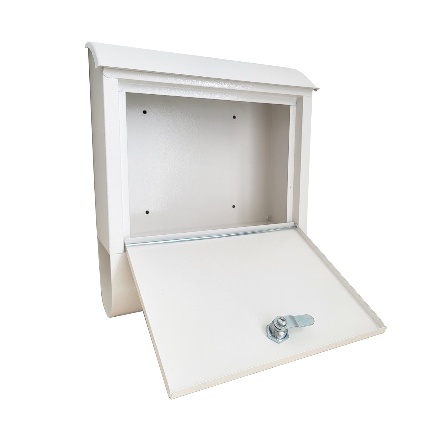 Ultimate Secure Wall Mounted Locking Steel Mailbox, MD10W (White)