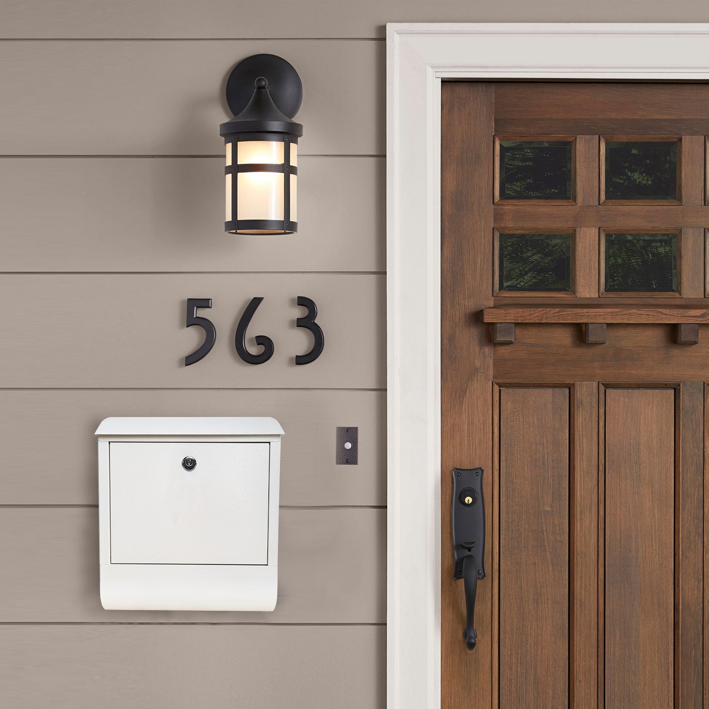 Ultimate Secure Wall Mounted Locking Steel Mailbox, MD10W (White)