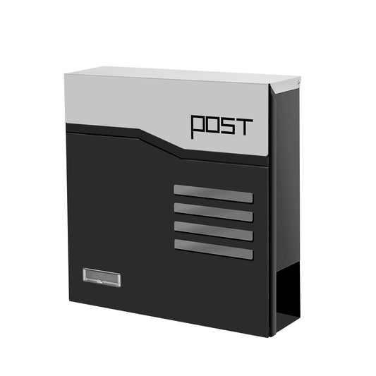 Wall Mounted Lockable Steel Mailbox, MD24