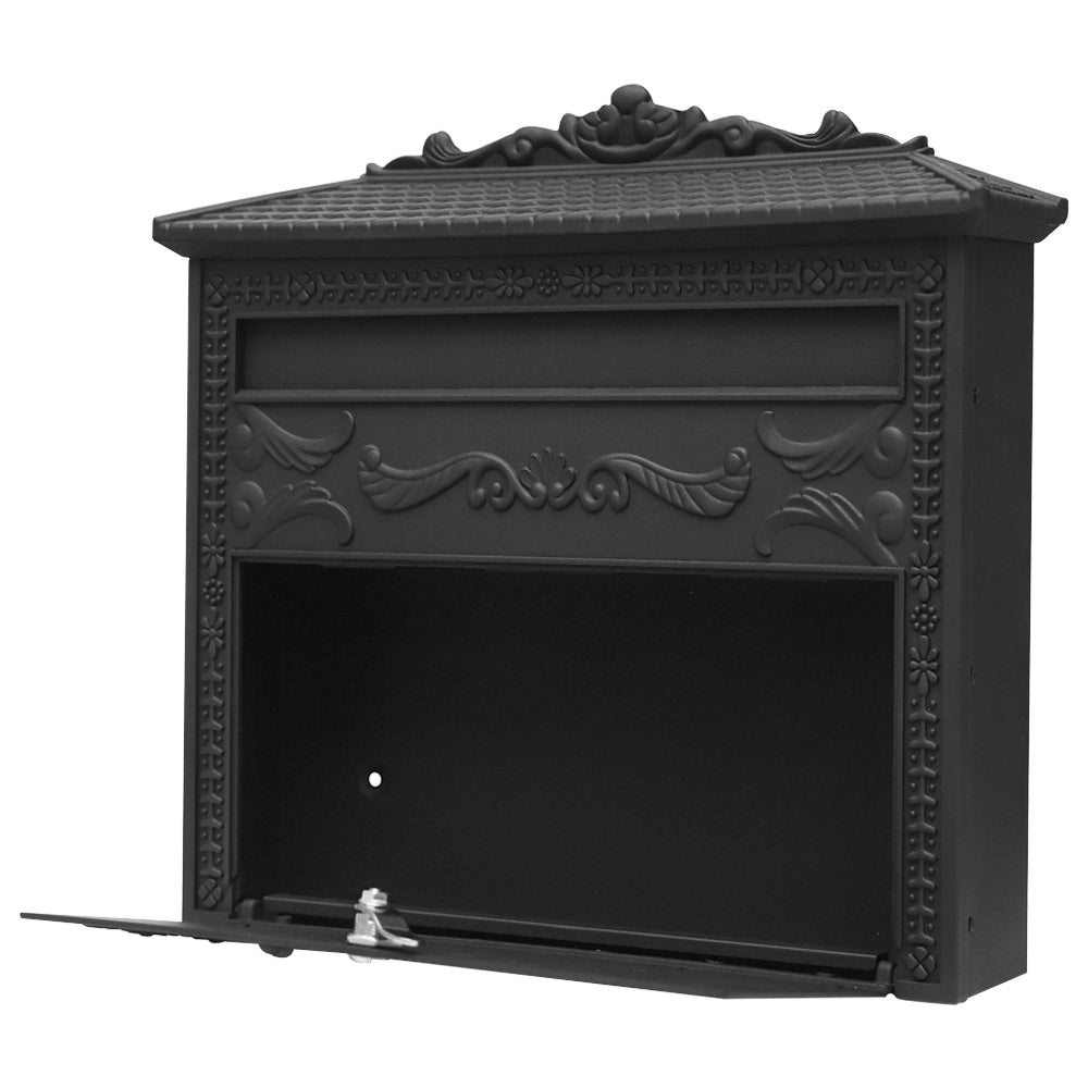 Miano Outdoor Secure Wall Mounted Locking Steel Mailbox, ME06