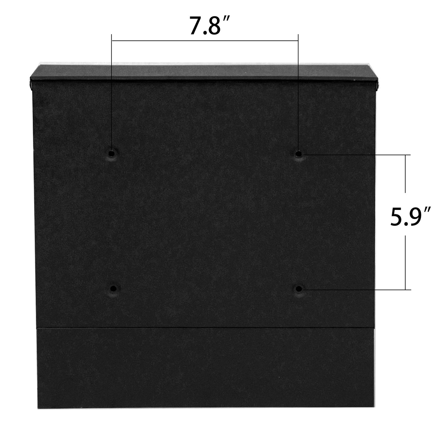 Caspan Wall Mount Mailbox, Large Capacity, Waterproof & Rust-Proof, MD25