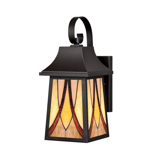 Classic Outdoor stained glass Wall Sconce, with Aluminum   Frame  OD546