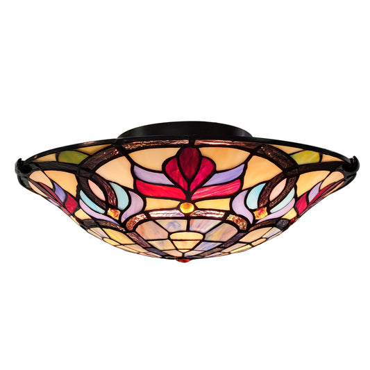 Florence Stained Glass Ceiling Light, S1656