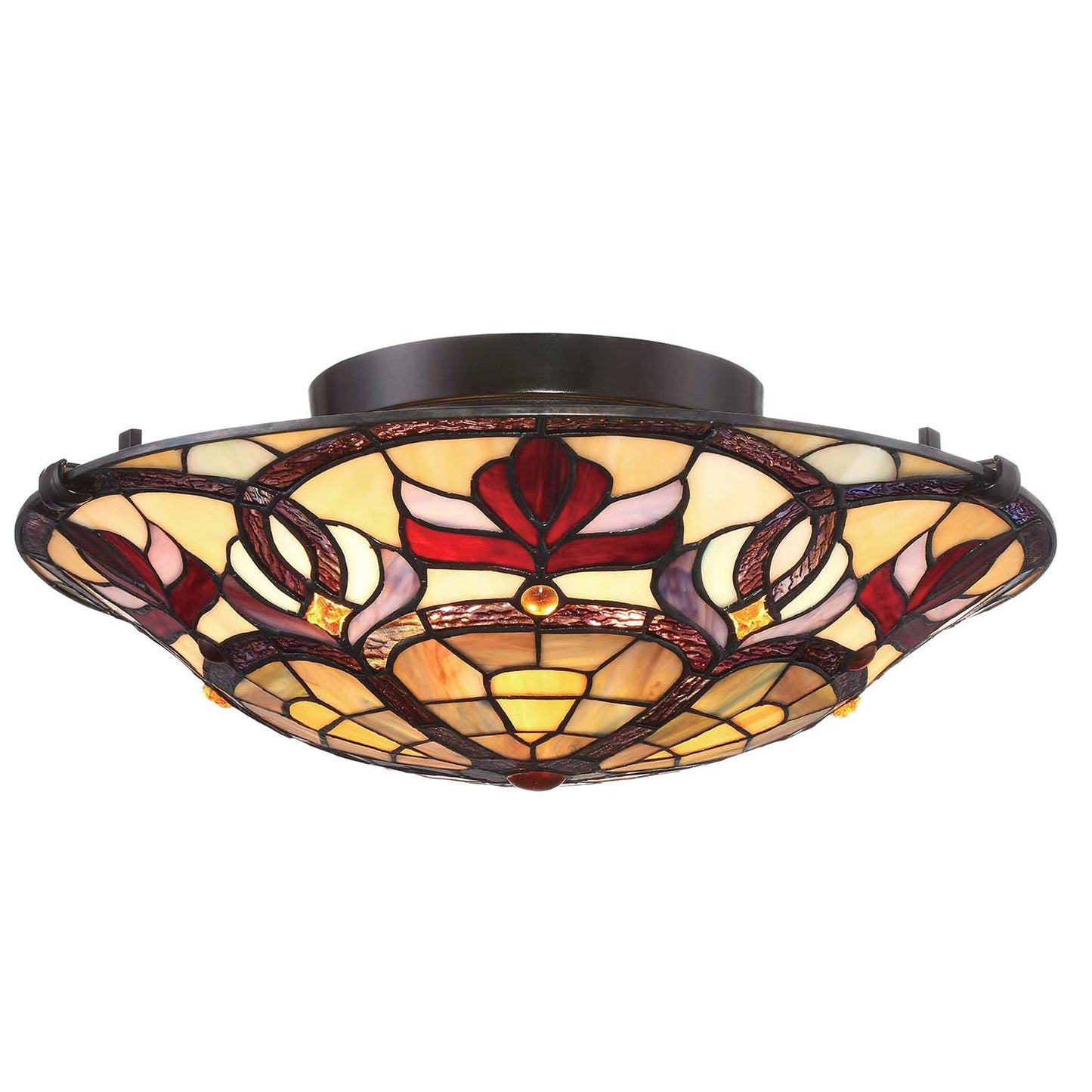 Florence Stained Glass Ceiling Light, S1656