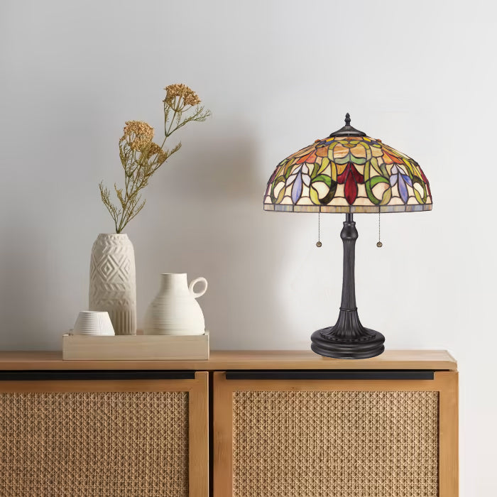 Tiffany Style Floral Table Lamp 23", T1638